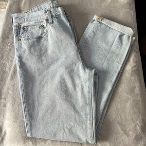 Levi's 501 Straight Leg Jeans, Light Blue